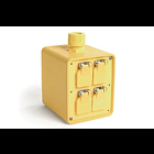 PORTABLE OUTLET BOX - YELLOW 3/4INF3FITT