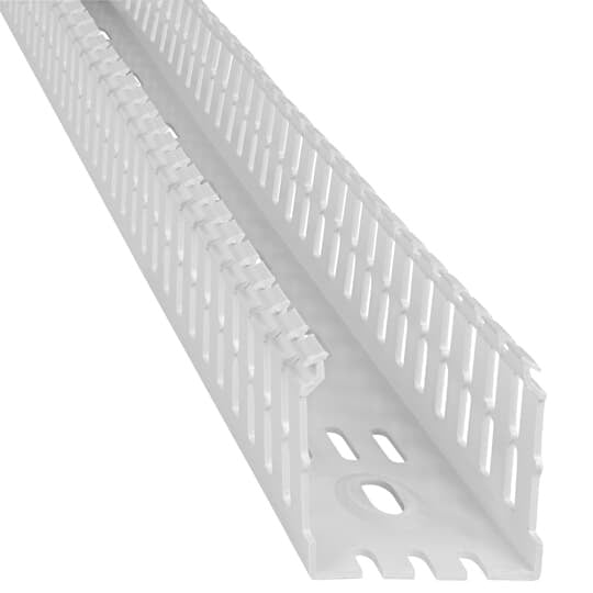Wiring Duct Narrow Slot, 2 Inches x 2 Inches, White PVC
