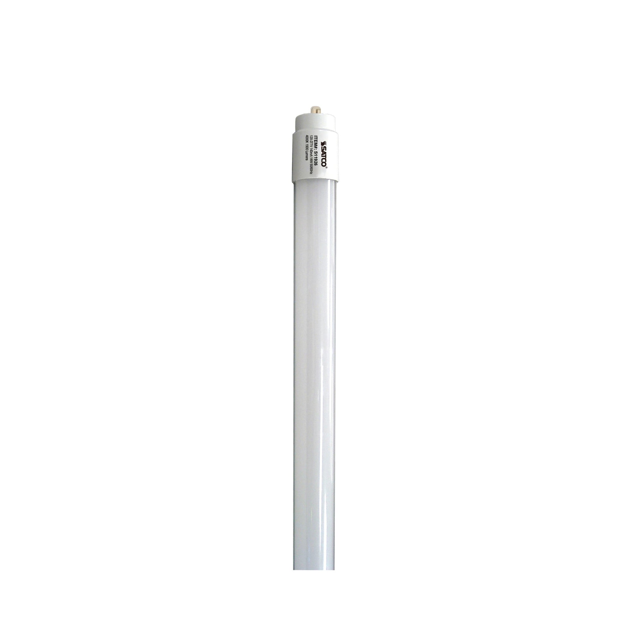 14 Watt T8 LED Lamp - Single Pin Base 4000K 50,000 Average Rated Hours - 1900 Lumens Type B 4 ft. Double Ended Bypass