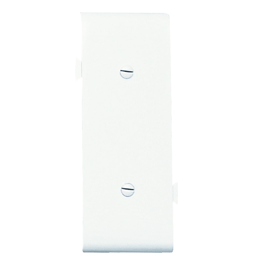 Sectional Wall Plate Semi-Jumbo Blank Strap Mounted Center Section White