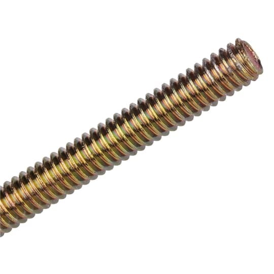 Rod, Hanger - Continuous Thread, Size 1/2 Inch x 10 Feet, Electro-Galvanized Steel