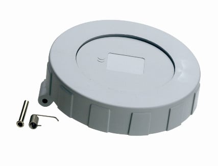 Closure Cover for Pin and Sleeve Receptacles and Connectors, 60-Amp, 3, 4, 5-Wire, IP67, Watertight, Gray