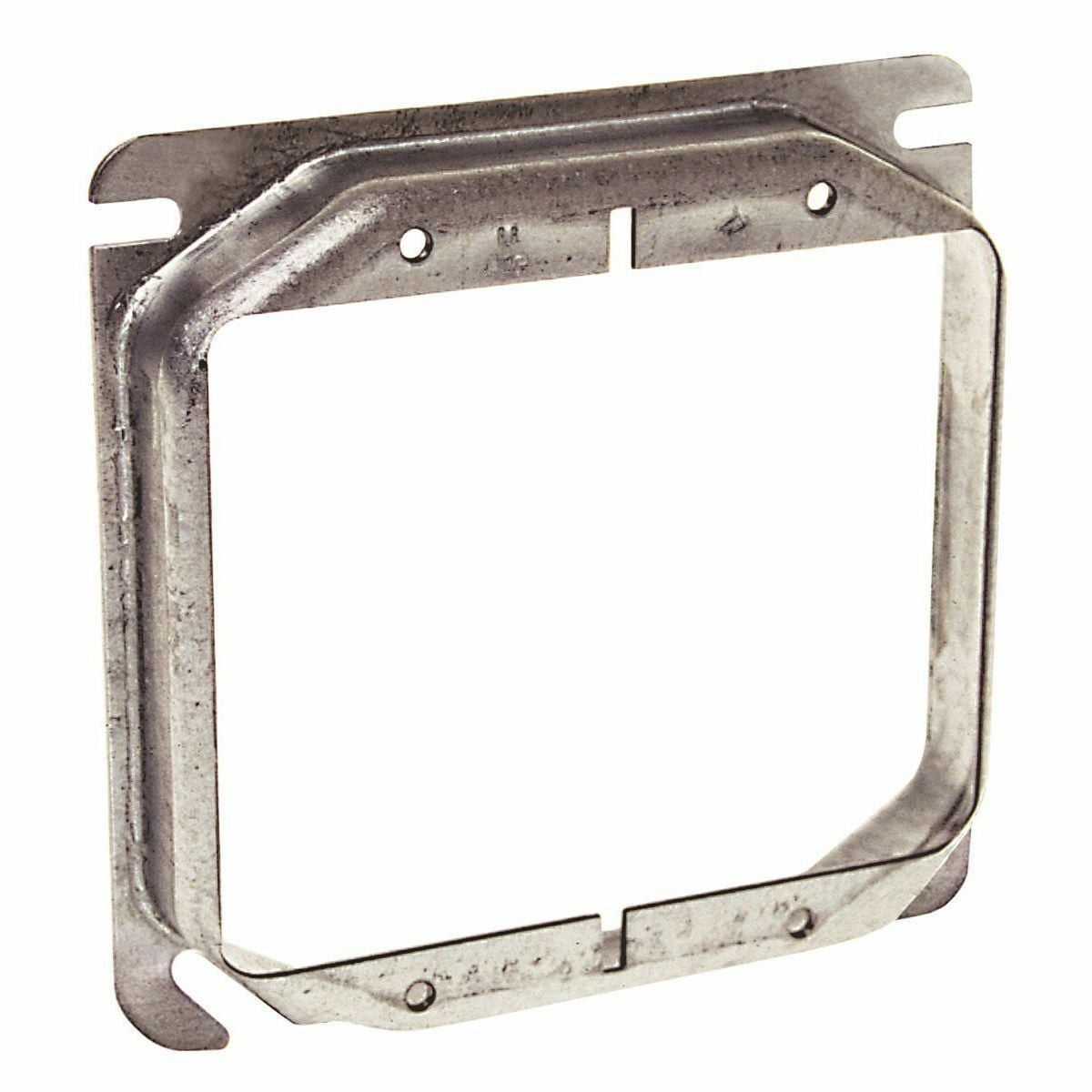 4 In. Square Two Device and Tile Covers, Raised 5/8 In., Drawn