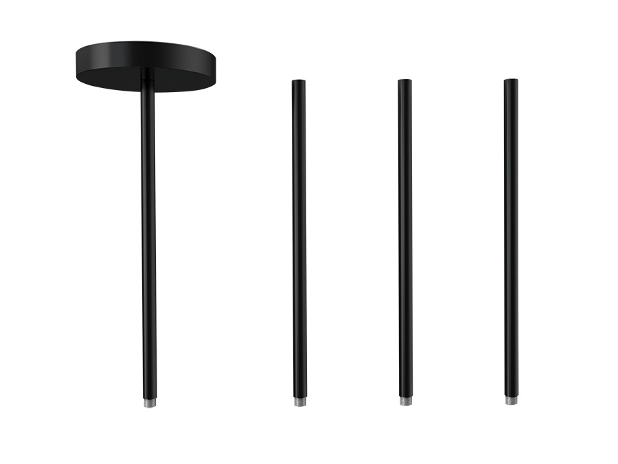 CD34STEM-K Flexible pendant accessory, For Use With CD34 Field Adjustable Cylinders, 4 x 12 in Size, Linear Shape, Aluminum, Black