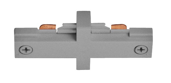 The T23 Series straight connector joins 2 trac sections end to end. Available in silver.