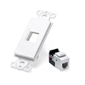 Decora Insert Kit, 6P6C, White