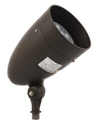 OBS60180 Bullet Floodlight 1A, 20 watts, 120 277V, 70+CRI, 5000K, medium flood distribution, bronze painted finish
