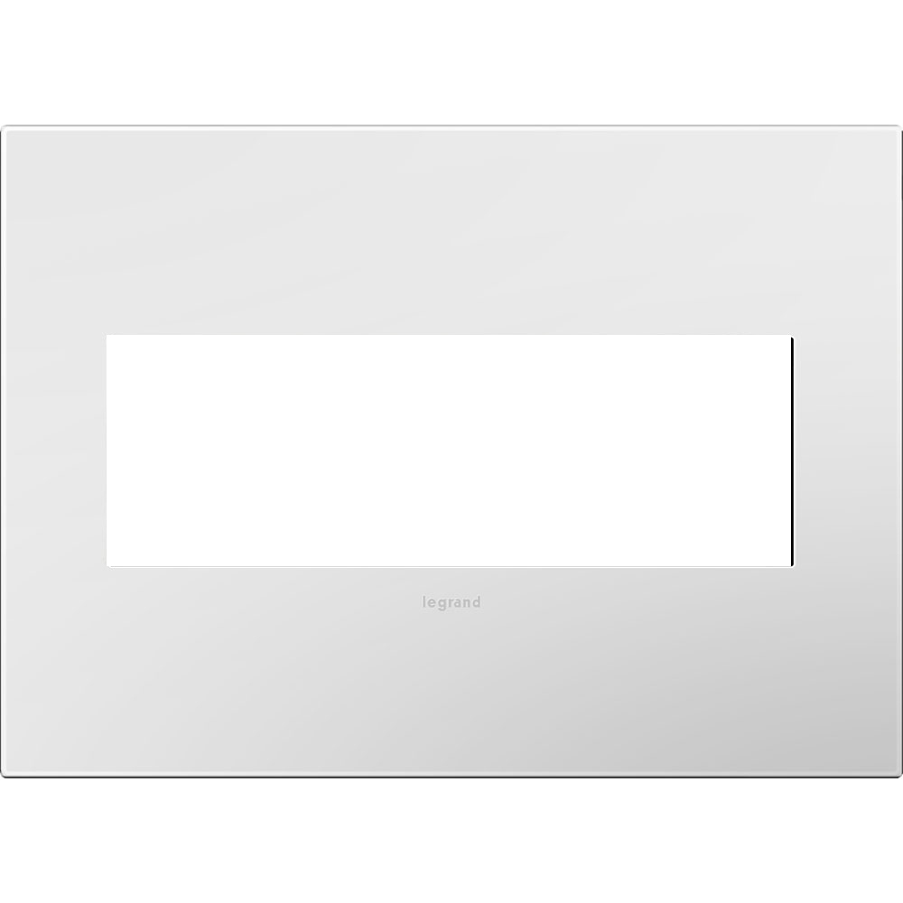 3-Gang 2-Module Wall Plate Gloss White
