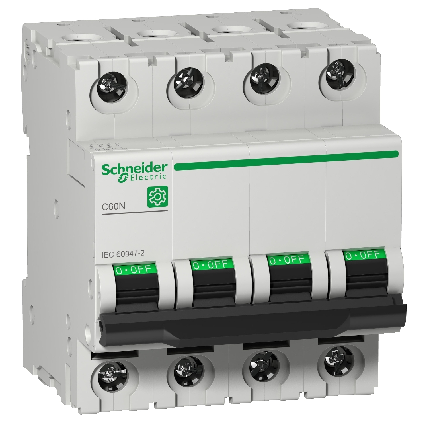 Miniature circuit breaker (MCB), Multi9 C60N, 4P, 40A, C curve, 10kA (IEC/EN 60947-2)