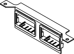 DATA BRKT W/2 ORT BEZELS