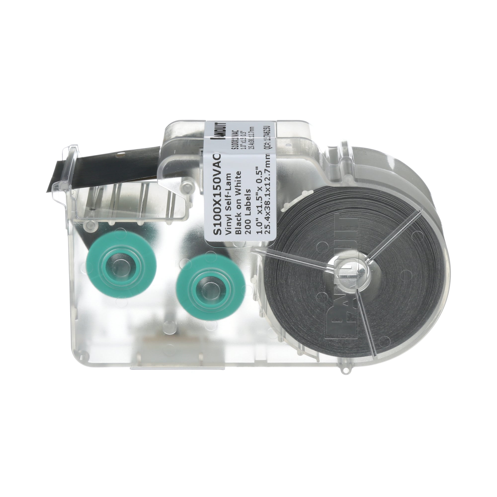P1 Cassette, Self-Lam Label, Vinyl, 1.00