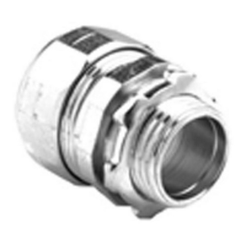 Connector, compression, steel, 1-1/4"