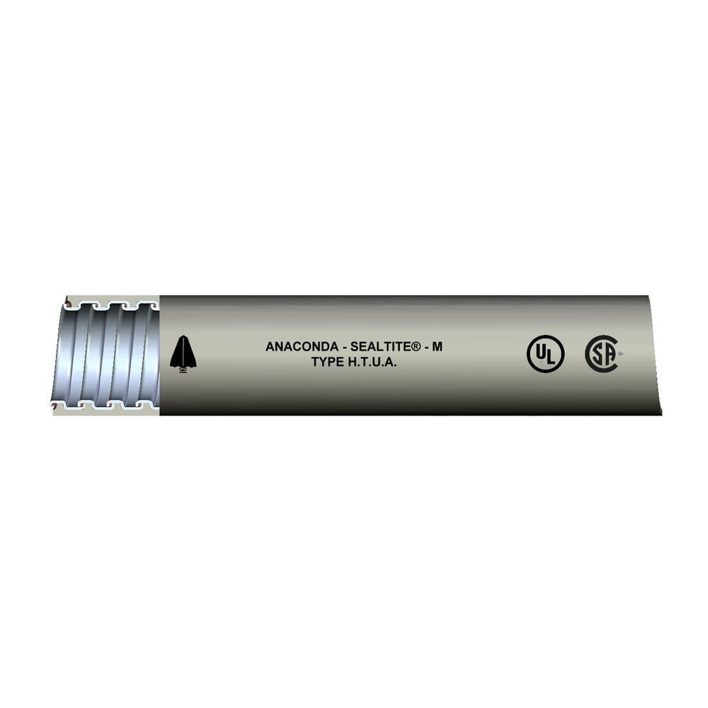 Type UA Liquid Tight Flexible PVC-Coated Galvanized Steel Conduit, 3/4 inch, HTUA Black, 100 ft carton