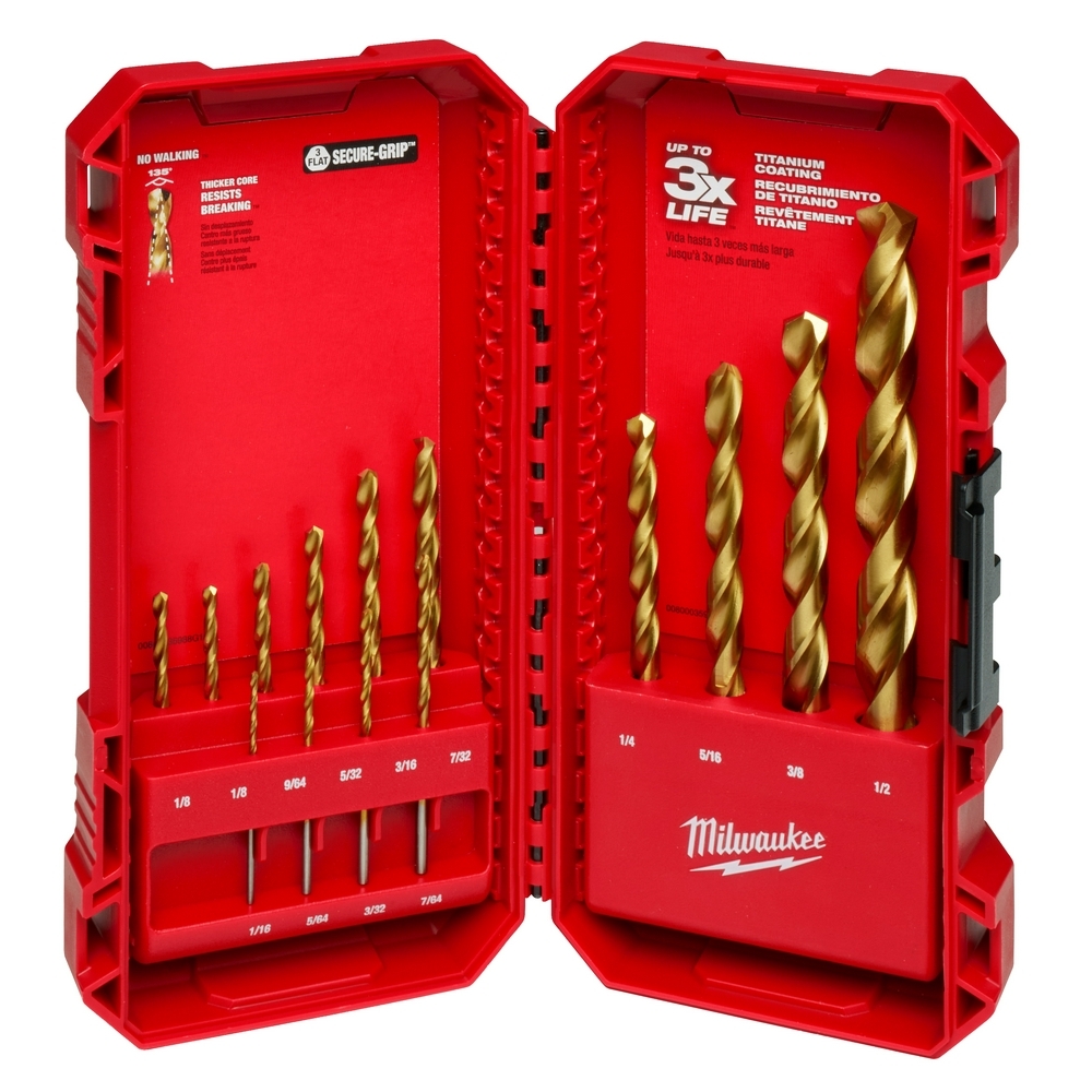 THUNDERBOLT Titanium Drill Bit Set  14PC
