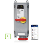 60 Amp, 480 Volt 3-Phase, 3P, 4W, LEV Series North American-Rated IEC 60309-1 & 60309-2 Pin & Sleeve Mechanical Interlock with Remote Monitoring, Industrial Grade, IP66/IP67/IP68/IP69/IP69K, Watertight, Non-Fused, Wi-Fi (no hub required)
