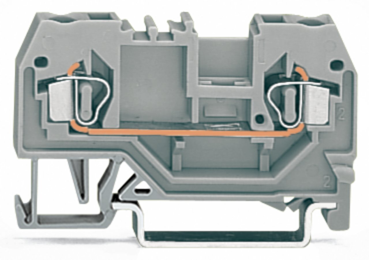 2-conductor through terminal block; 2.5 mm; center marking; for DIN-rail 35 x 15 and 35 x 7.5; CAGE CLAMP; 2,50 mm; yellow