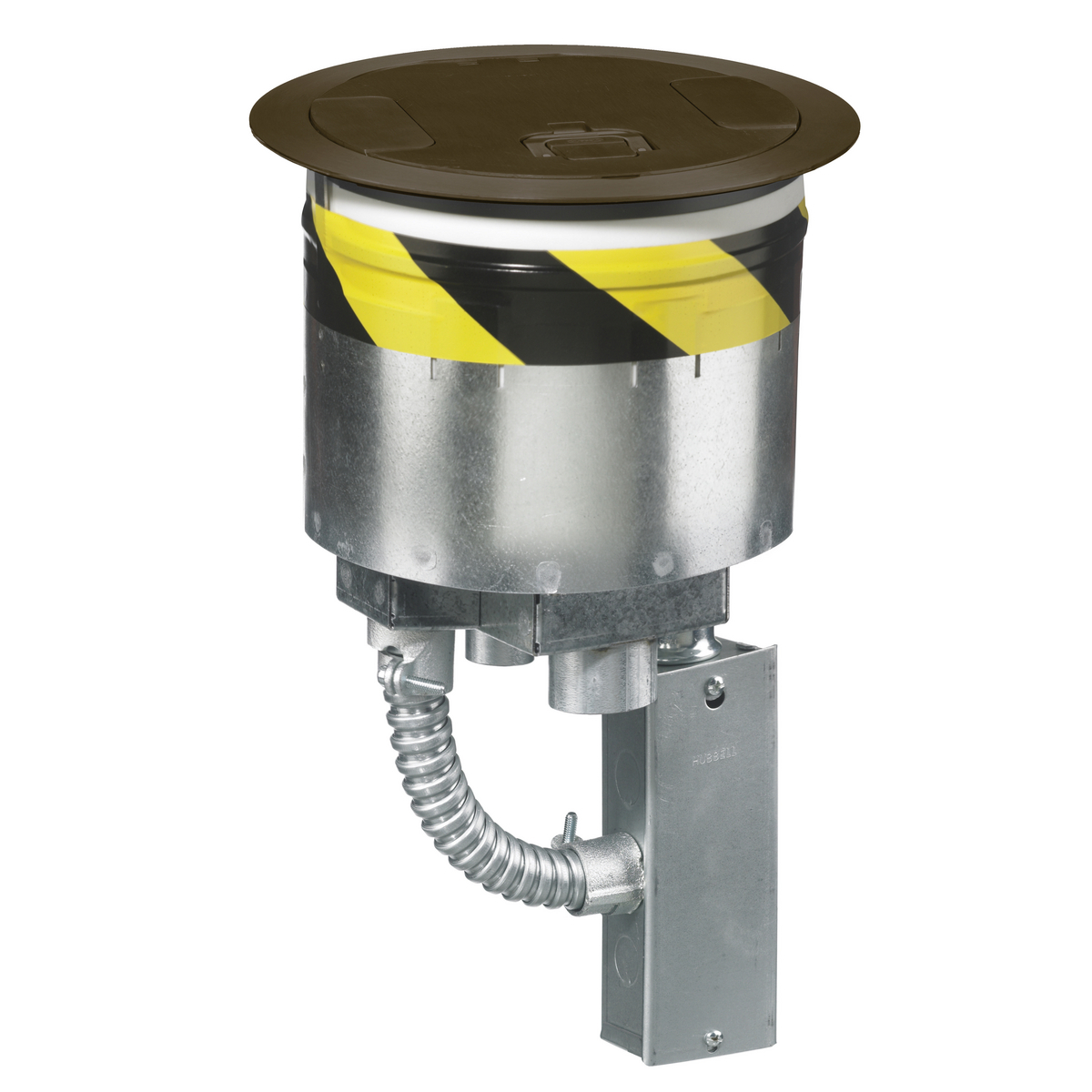 Fire Rated Poke Throughs, Recessed 8" Series, Kit, (1) S1R8PTFIT1, (1) S1R8JNC1, (1) S1R8CVRBRZ, No Sub Plates