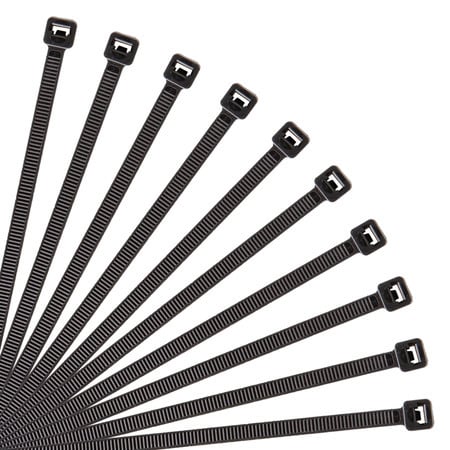 PowerGRP Cable Tie Black 18" 50lb (100PK)