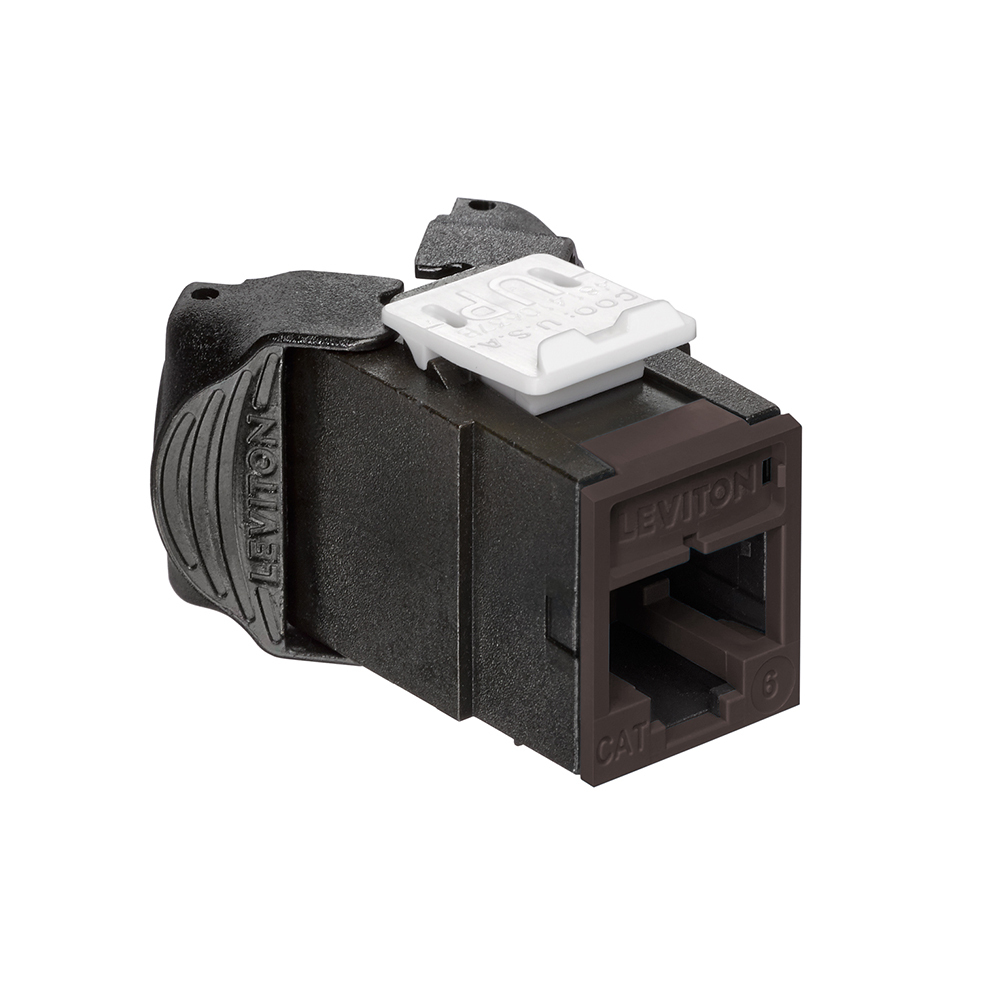 Atlas-X1 Cat 6 UTP QuickPort Connector, Brown