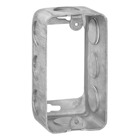 One Gang Utility Box Extension Ring, 13 Cubic Inches, 4 Inches Long x 2-1/8 Inches Wide x 1-7/8 Inches Deep, 1/2 Inch Knockouts, Pre-Galvanized Steel, Drawn Construction