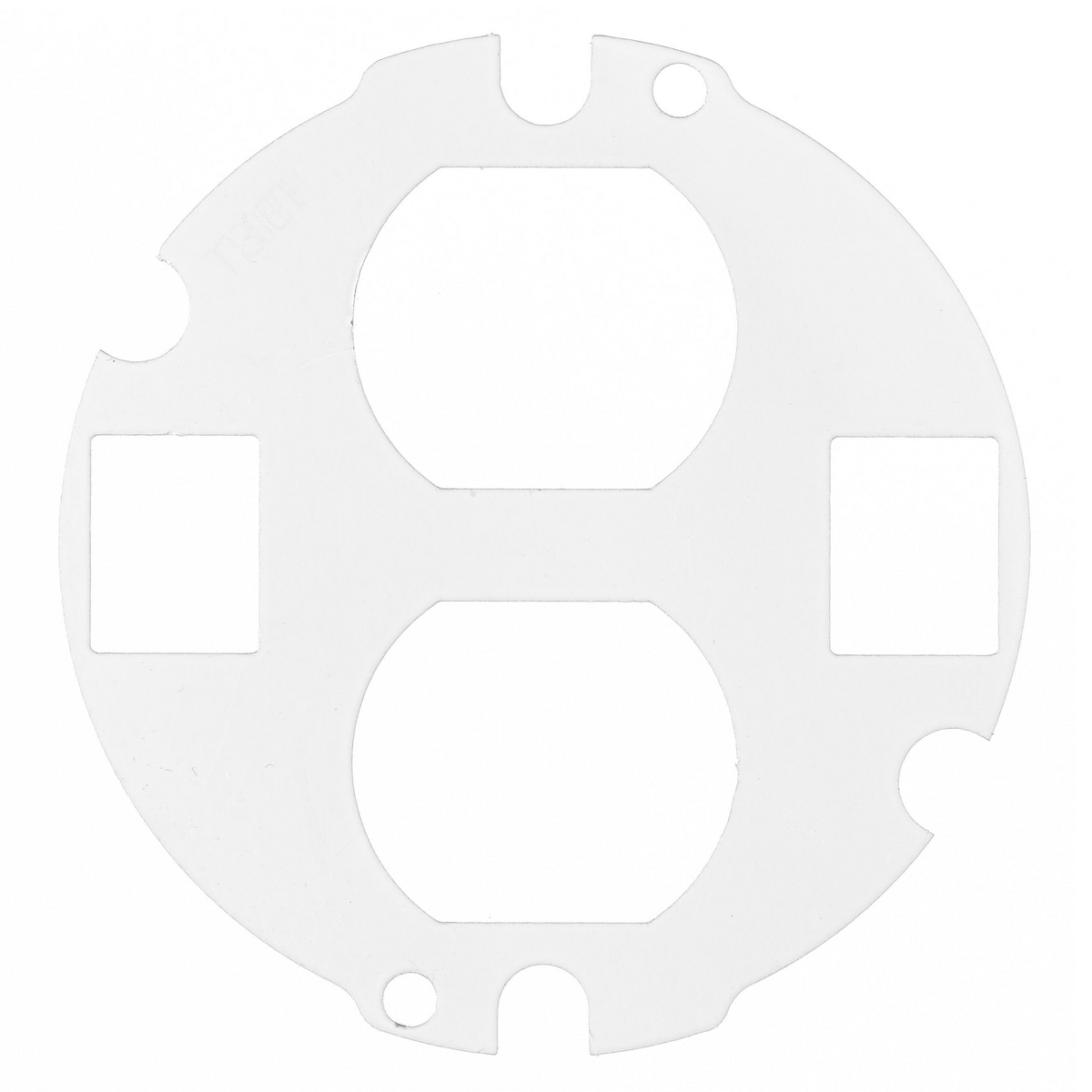 In-Floor Delivery Systems, SystemOne, Recessed 4" Series, Sub Plate, (1) Duplex Opening, (2) TRACJACK/ORTRONICS Openings