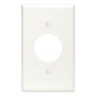 1-Gang Single 1.406-Inch Hole Device Receptacle Wallplate, Standard Size, Thermoset, Device Mount, White