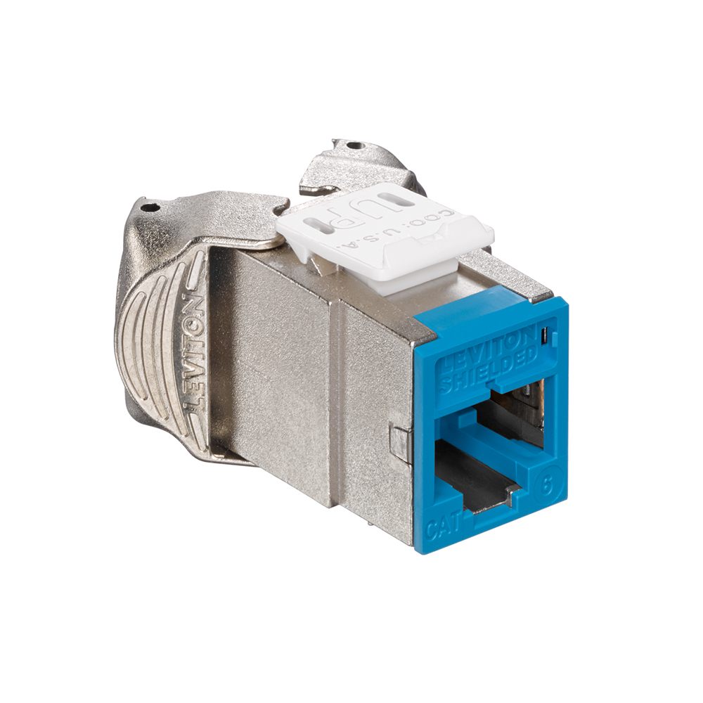 Atlas-X1 Cat 6 Shielded QuickPort Connector, Blue