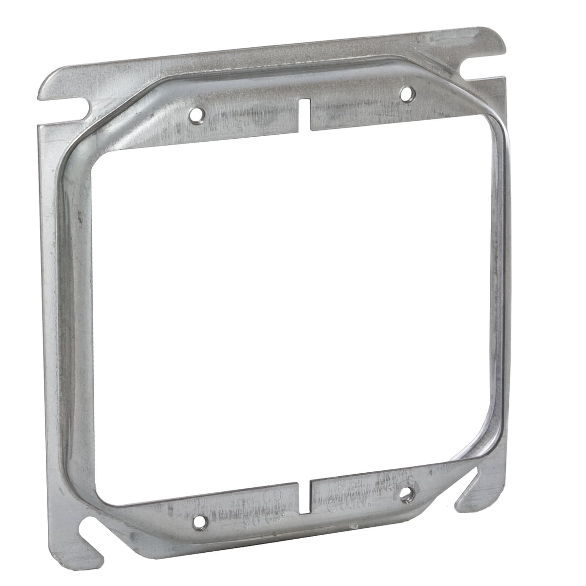 4 In. Square Two Device and Tile Covers, Raised 1/2 In., Drawn