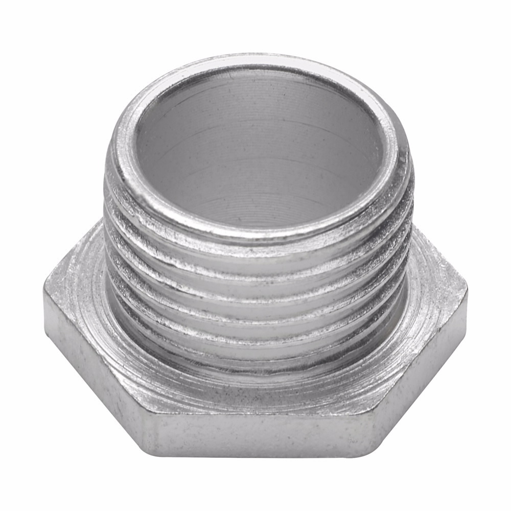 Eaton Crouse-Hinds series conduit bushed (chase) nipple, Rigid/IMC, Non-insulated, Malleable iron, 1"