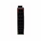 Eaton M22 pushbutton contact block, M22 contact block, 22.5 mm, Front, Spring-cage, Button: Black, 2NO, IP65