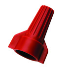 Buchanan, Wire Connector, WingTwist, Conductor Range: 18 - 10 AWG, 2/12 AWG Min, 5/12 AWG MAX, Number Of Conductors: 2 to 6, Material: Flame-retardant Polypropelene, Color: Red, Voltage Rating: 600 V, Environmental Conditions: Tough, UL 94V-2 Flame-Retardant Shell Rated At 105 DEG C (221 F), Model Number: WT52