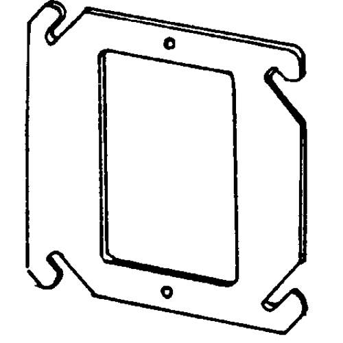 Features: Configuration Single Device, Standard:UL E18095, Material: Steel, Shape: Square, Size:4 X 4 IN