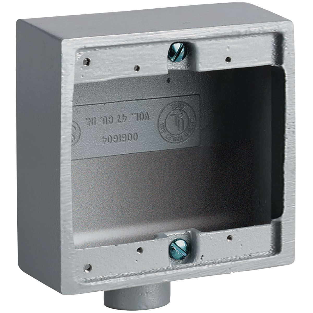 1"Iron, 2FS Type Two Gang Shallow Device Box