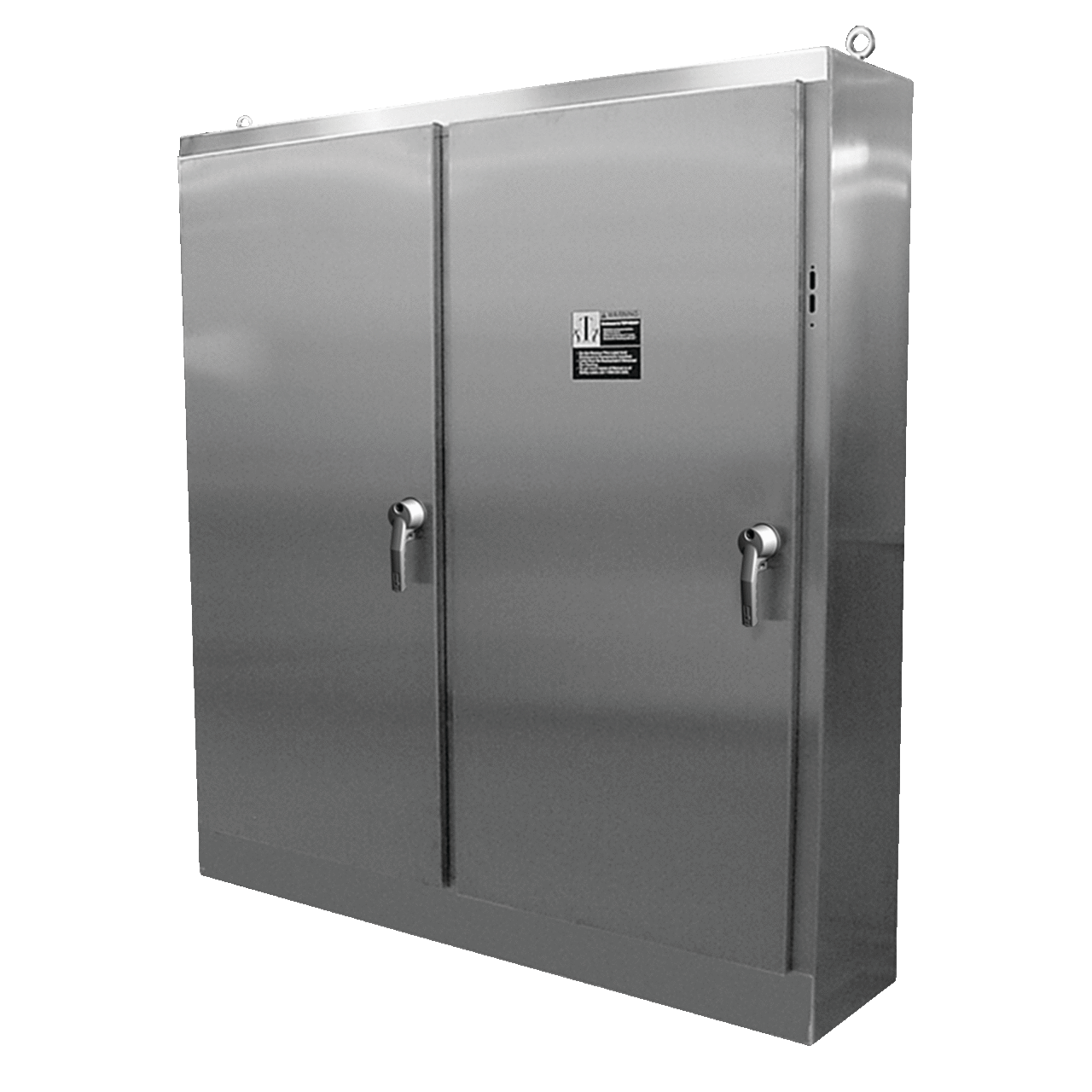 Floor-Mount Disconnect 2-Door 3pt Latch Type 4X, 72x66x18, Brushed, SS304