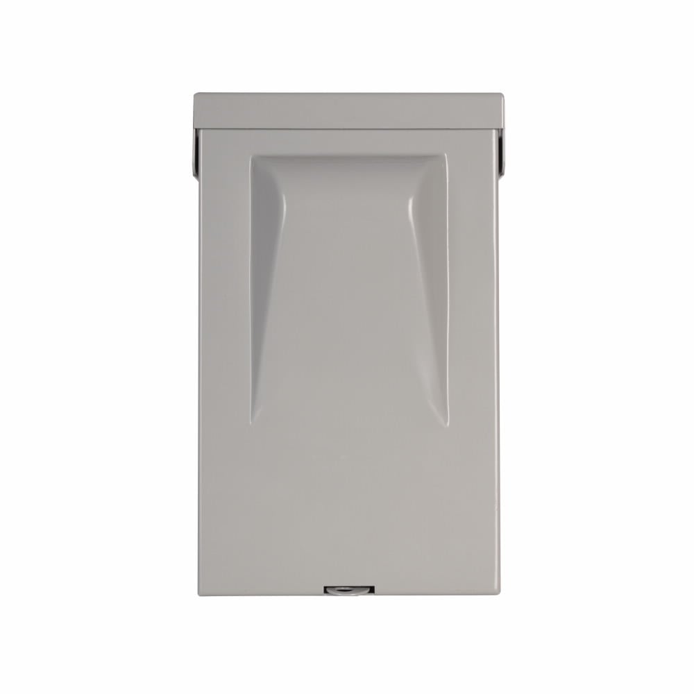 Eaton air conditioning disconnect, Fused pullout, 30A, 120/240V, 10 kAIC, #14-3 Cu/Al 60?C or 75?C, NEMA 3R Galvanized Steel enclosure, 2 hp at 120V, 3 hp at 240V, ANSI 61 gray