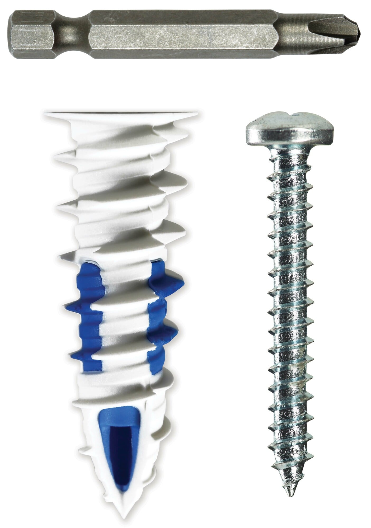 Assorted Nylon Walldriller Plus Anchor Kit with Pan Head Phillips Drive Screws