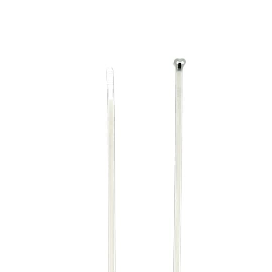 Cable Tie, Natural Polyamide (Nylon 6.6) for Temperatures up to 85 Degrees Celsius (185 F) for Indoor Applications, UL/EN/CSA62275 Type 2/21 Rated for AH-2 Plenum, Length of 366mm (14.4 Inches), Width of 3.6mm (0.14 Inch), Thickness of 1mm (0.04 Inch), Tensile Strength Rating of 130 Newtons (29 pounds)