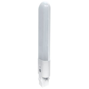 GE LED Lamps, 5 WTT, 565 LM, 5000 K, 113 CRI, Non-Dimmable, GX23 Base, 6.7 IN Length, 50000 HR Average Life