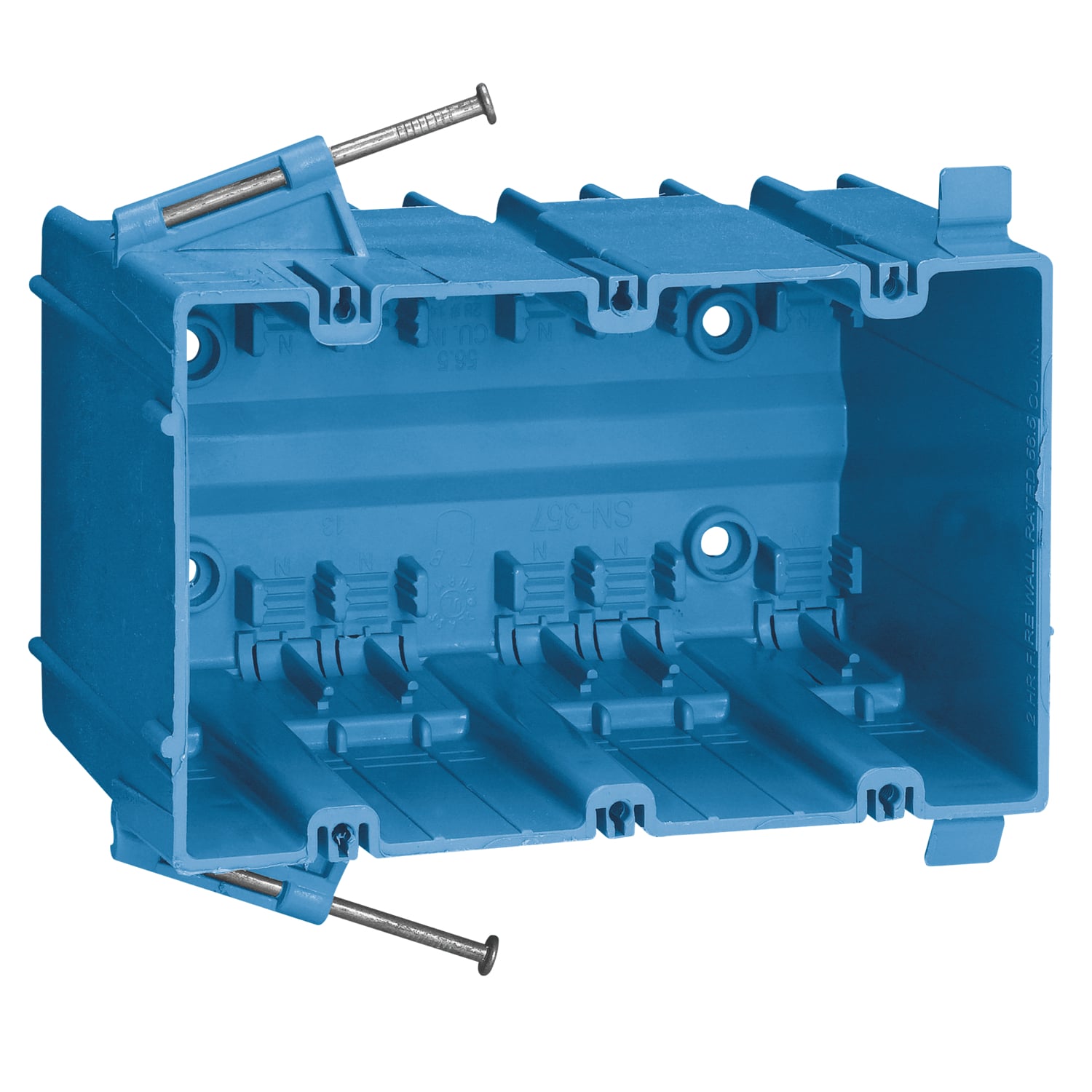 THREE GANG-NAIL ON/56.5 CU IN.
