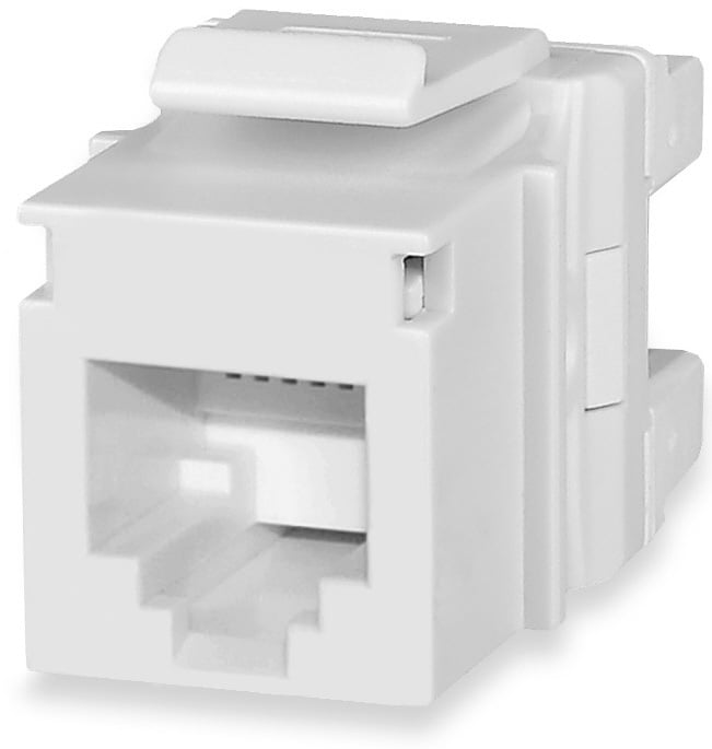 VG MT-Series Keystone Jacks, Keystone Jack, USOC, White