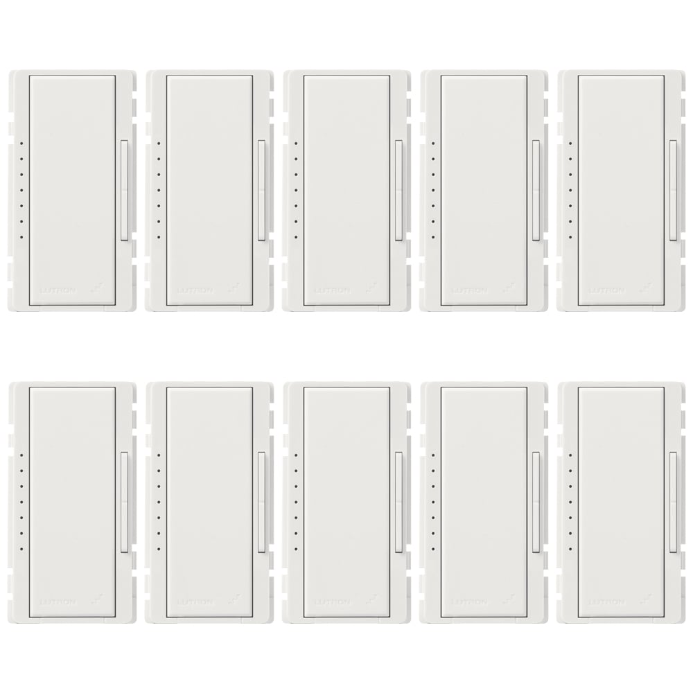 Replacement Button Kit for RadioRA 2 or HomeWorks dimmers, 10-pack in white