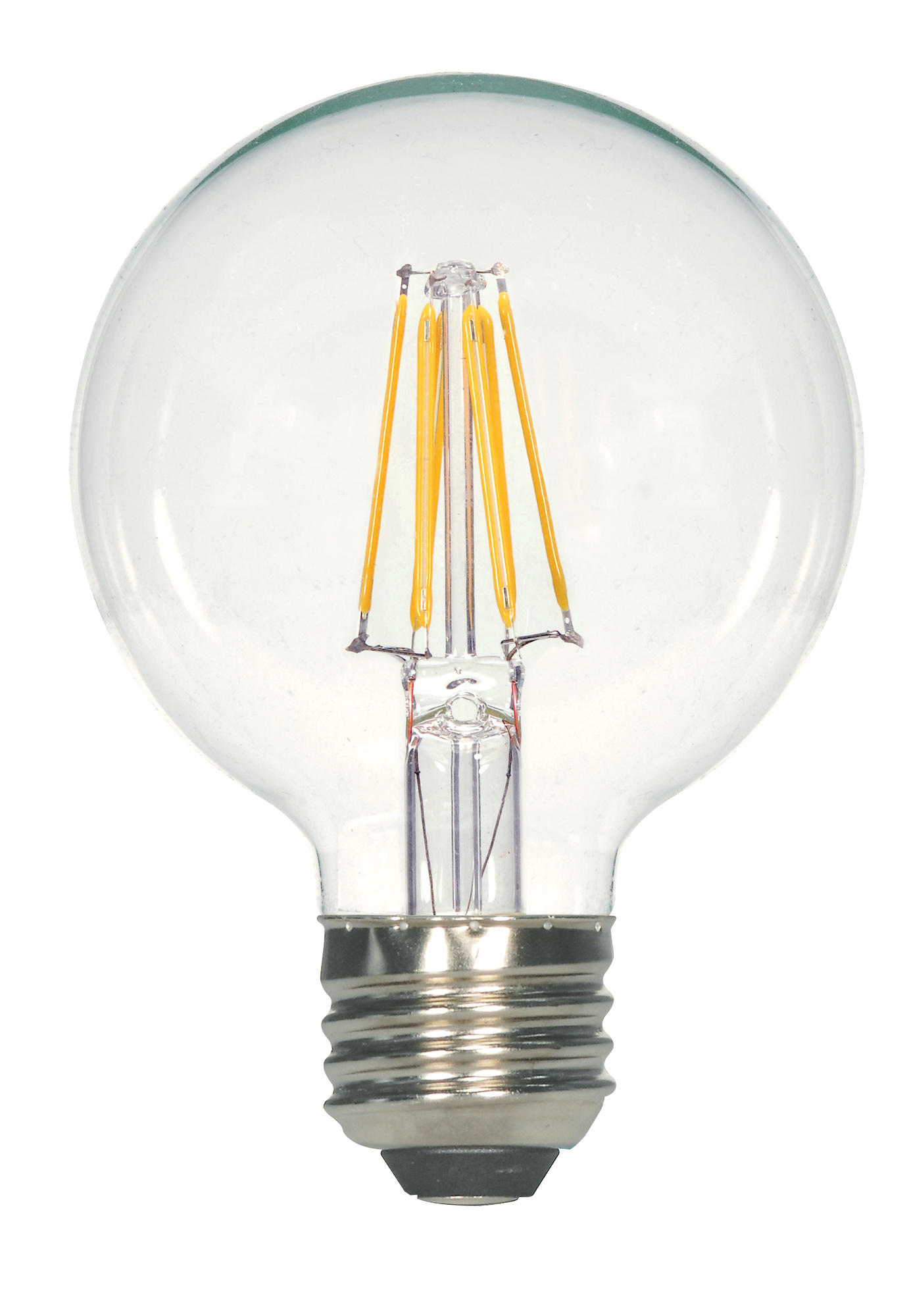 LED Filament, Designation: 6.5W Filament LED G25 Globe - 360' Beam Spread - Medium Base - 2700K - 120V
