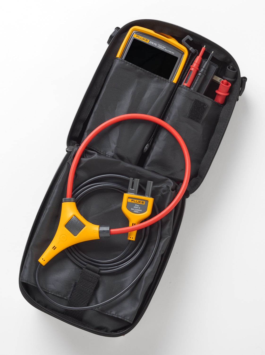 Full-featured multimeter kit with built-in thermal imager and iFlex  Communicate wirelessly with Fluke Connect PC adapter or smartphone up to 20 m away  Rechargeable Lithium Ion Battery for a full work day (10 hours)  16 measurement functions