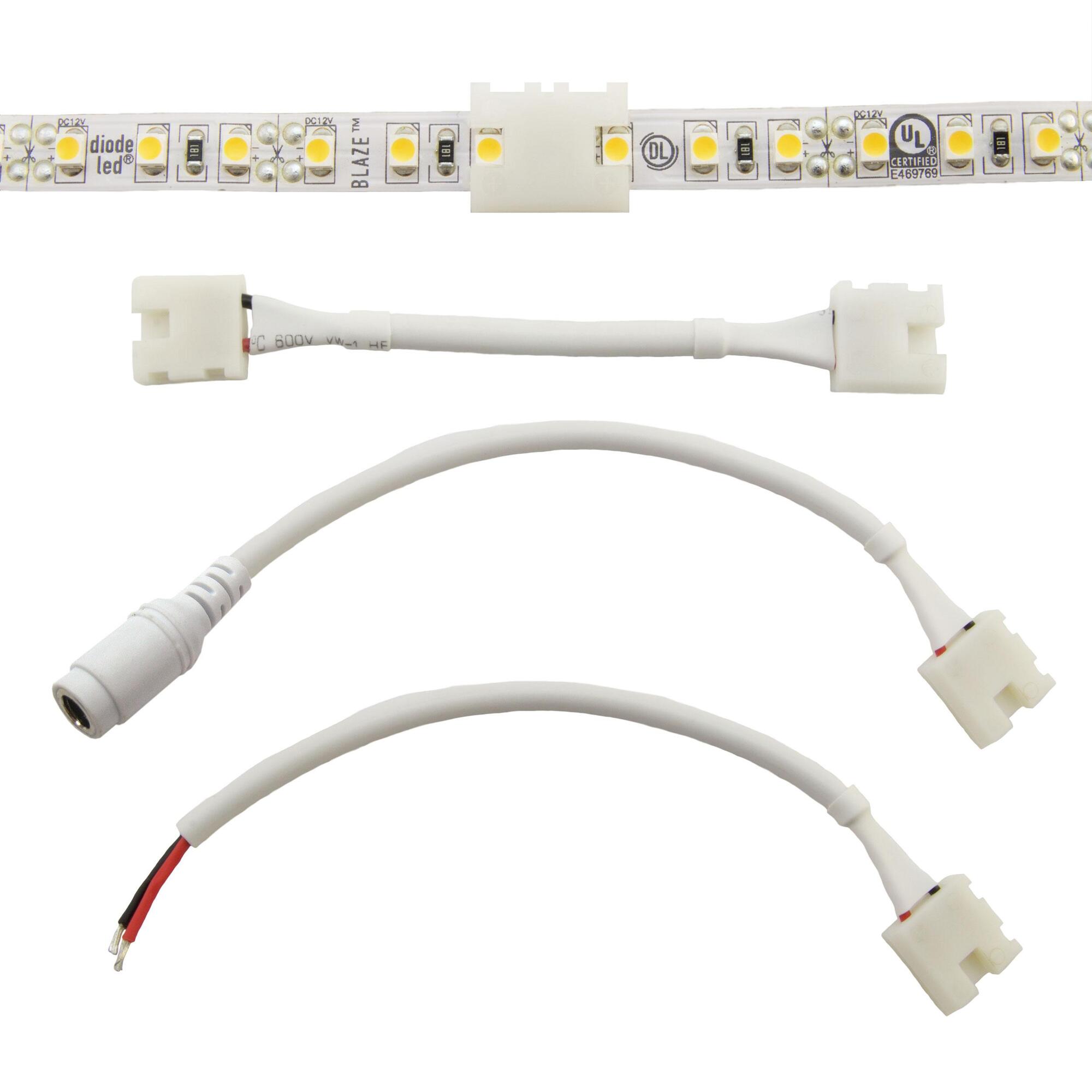 CLICKTIGHT Bending Extension: AV/BL/FV - White, 3 in., Diode Window, 2464 Wire, 5 Pack