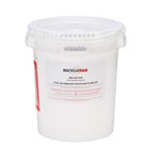 Dimensions: Top Diameter: 11.45", Bottom Diameter: 10.15", Height: 14.09" Capacity: 55 lbs. of intact mercury devices, including but not limited to thermostats, thermometers, blood pressure gauges, relays and switches. Includes: UN-rated, DOT approved 5 gal container with locking lid, 4 mil poly liner, liner tie, instructions, terms and conditions, proof of purchase, prepaid return shipping with label, recycling and online certificate of acceptance for recycling. Notes: Maximum 1lb. elemental mercury in intact devices inside container. Restrictions: Lower 48 contiguous states only. Not for export.