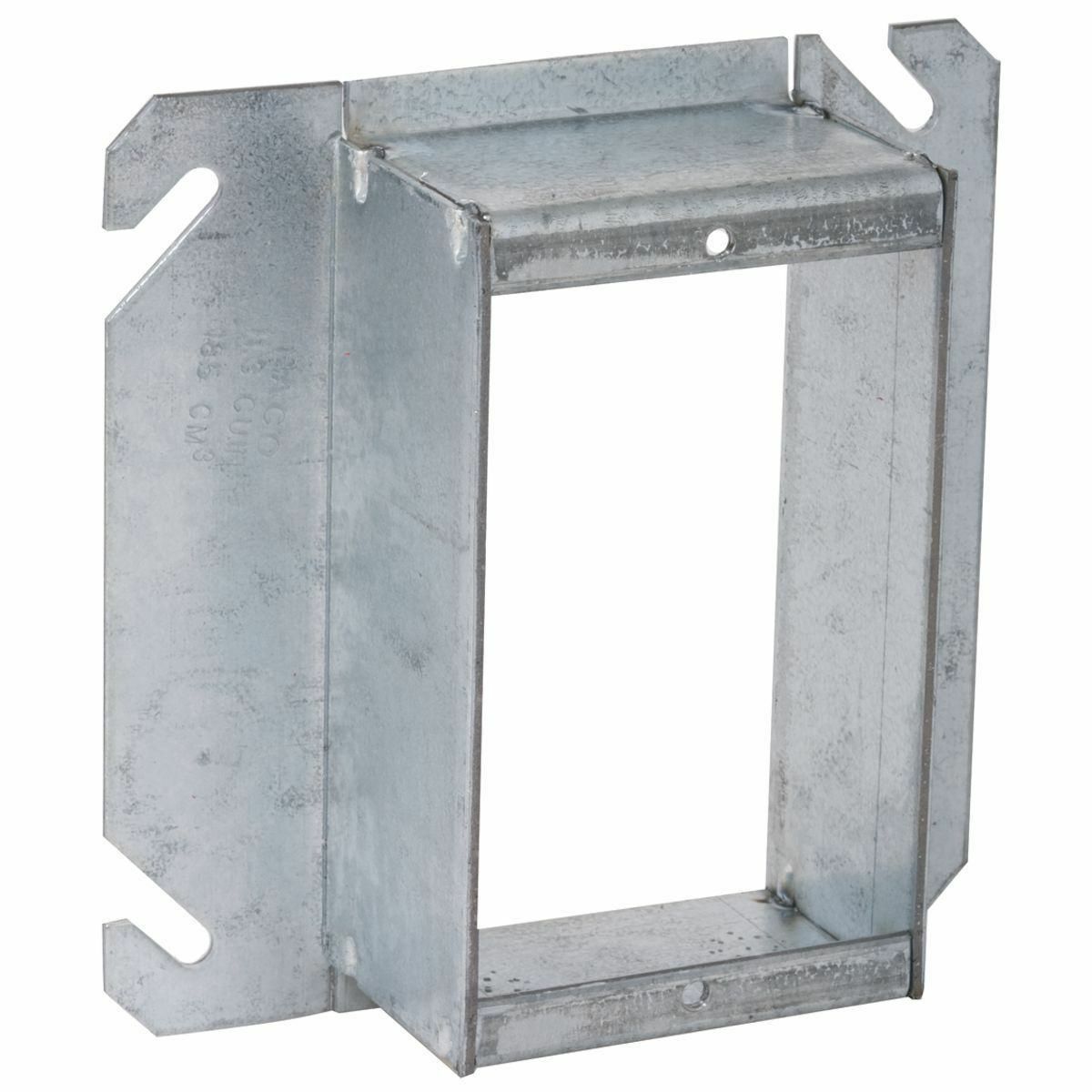 4 In. Square Single Device Covers, Raised 1-1/2 In.
