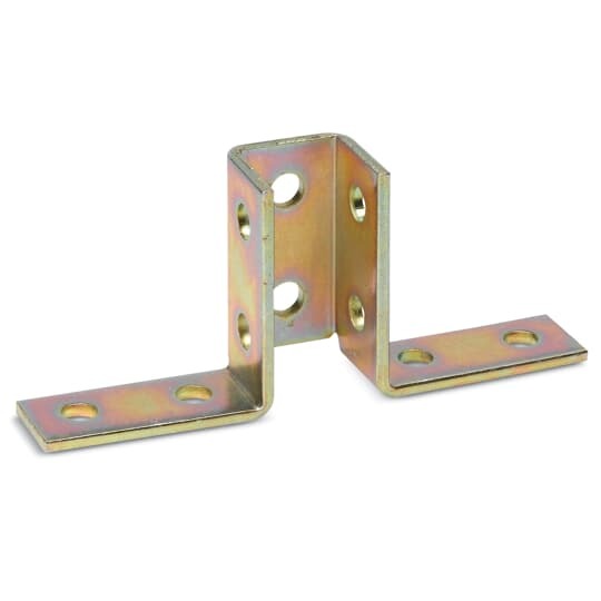 Fitting, Wing Shape, Length 9-5/32 Inches, Height 3-78 Inches, Wing Length 3-3/4 Inches, Channel Size 1-5/8 Inches X 1-21/32 Inches, Hole Diameter 1 Inch, Steel