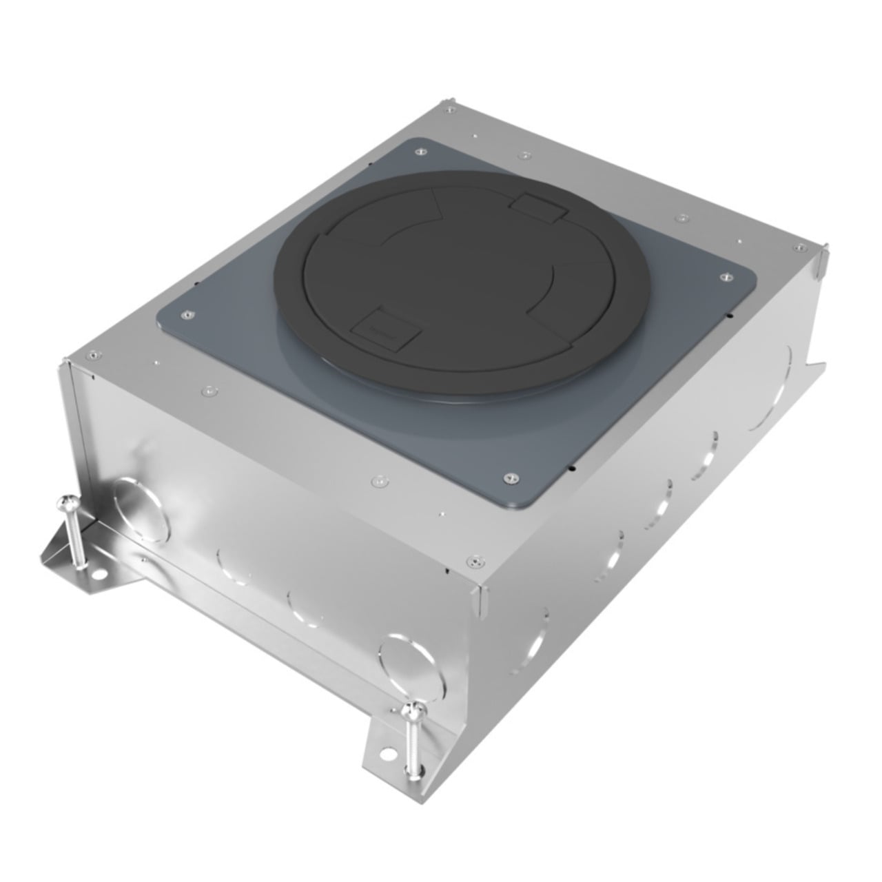 RFBA 10-Gang Round Cover Floor Box, 5.5 Inch