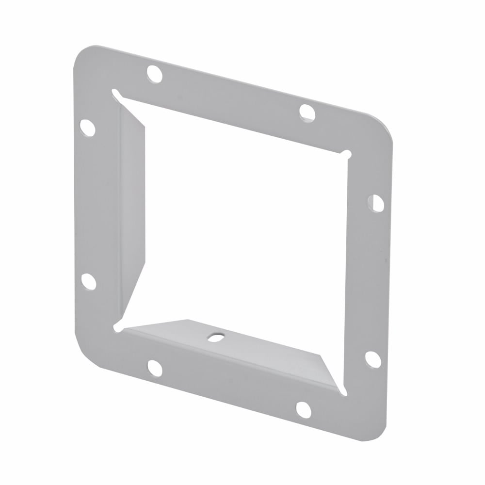 Eaton B-Line series wireway end flange, Wireway end flange, NEMA 1, Steel, ANSI 61 gray painted finish, 12" X 12"