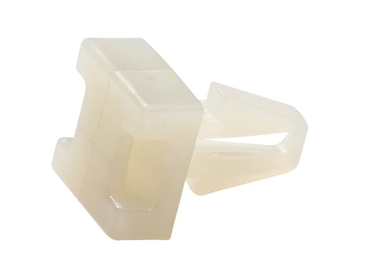 Push-In Mounting Base, Black Nylon 6.6 for Temperatures up to 85 Degrees Celsius (185 F), Weather and Ultraviolet Resistant, Length of 11.33mm (0.446 Inches), Width of 11.33mm (0.446 Inches), Height of 17.0mm (0.669 Inches)
